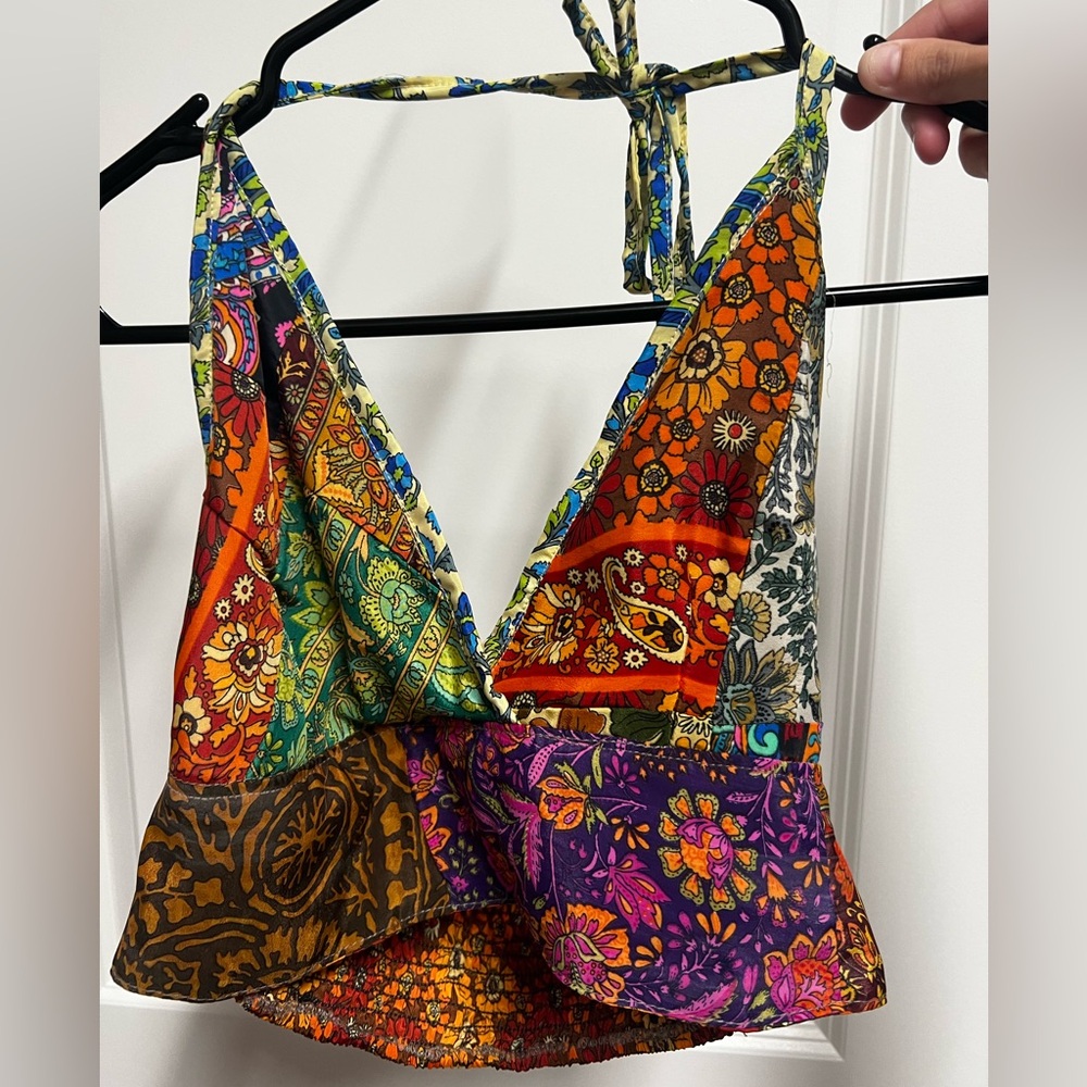 Bohemian Patchwork Halter Top